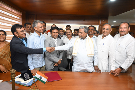 CM Siddaramaiah inaugurates new DC office complex “Praja Soudha” at Padil
